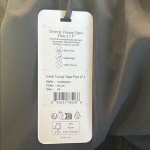 Everly Black Taper Pants
